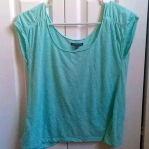Teal crop top